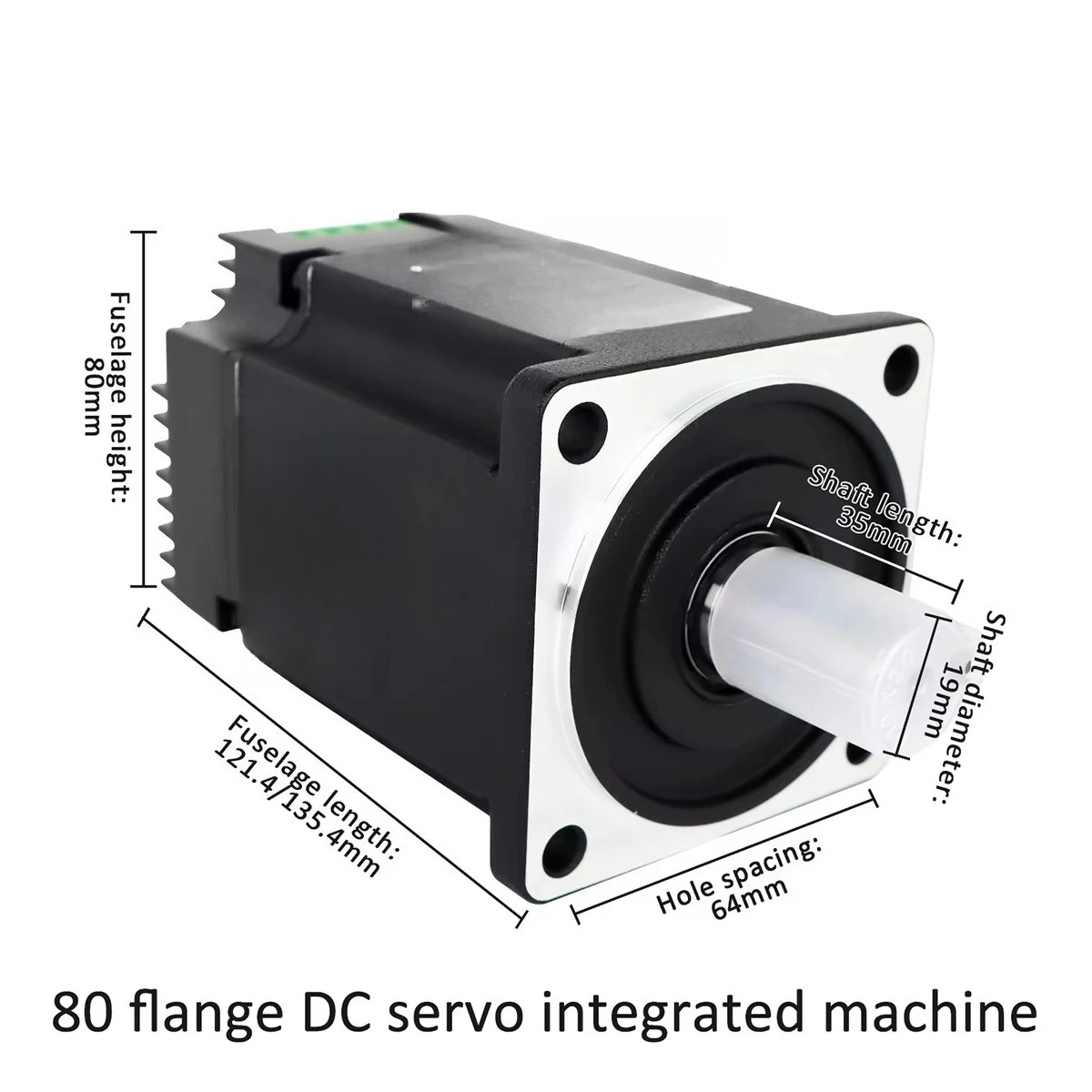 Фото Промышленный интегрированный серводвигатель Lichuan IBL80C-750W-48V-C17 80 рюкзачного типа с точным управлением CANopen, 2.4Нм, 48В, 750Вт №1