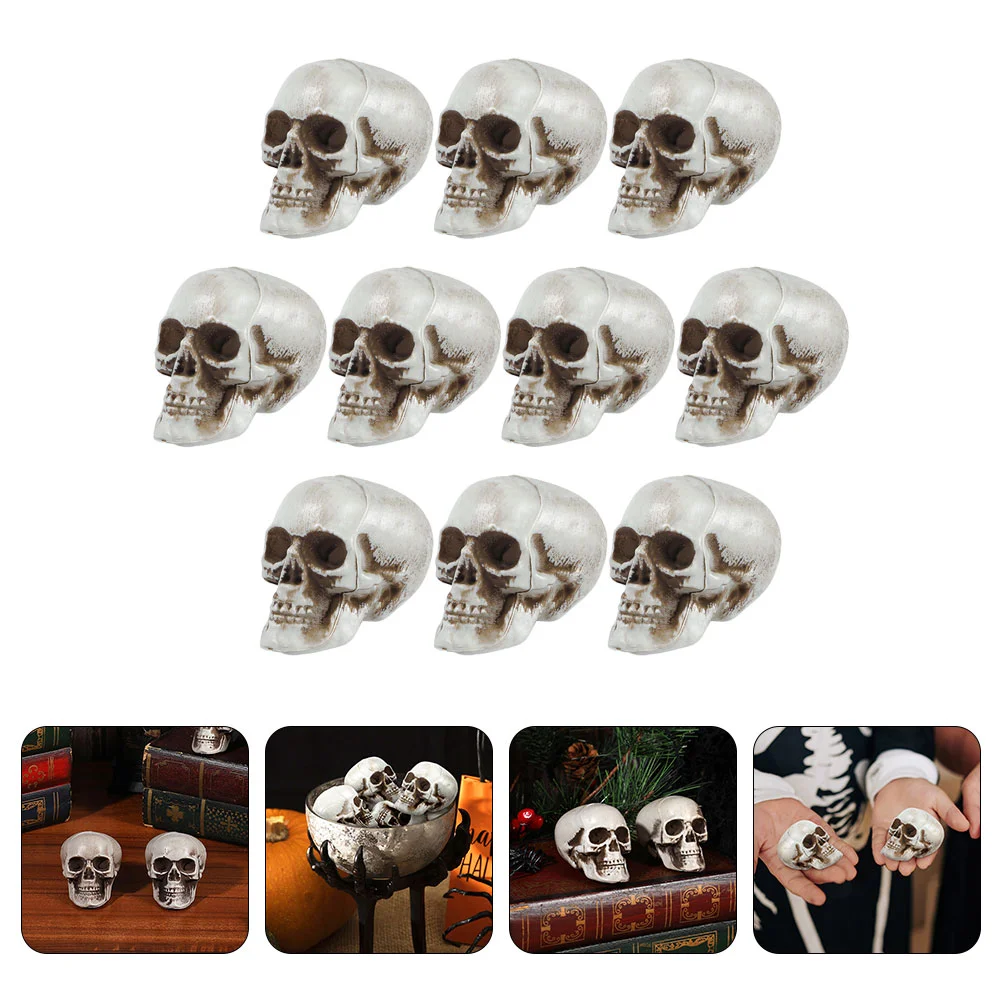 

10 Pcs Decorations Props Playset Accessories Plastic Haunted House Layout