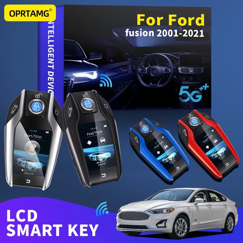 

OPRTAMG Modified Car Smart LCD Key Remote smart key For Ford fusion 2001-2011 2012 2013 2014 2015 2016 2017 2018 2019 2020 2021