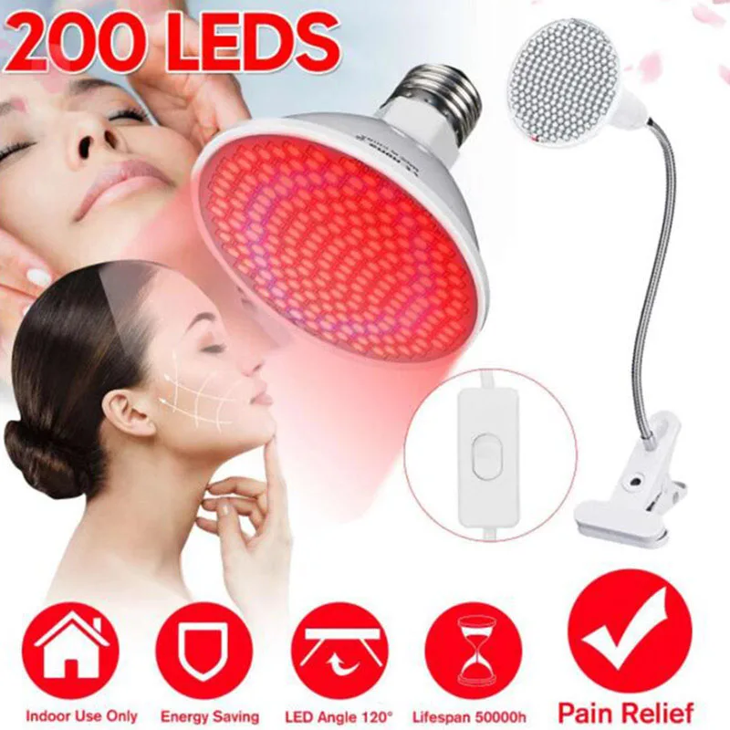 

Beauty Anti Aging Red blue led Light bulb Therapy Deep 660nm Near Infrared 850nm plant grow lamp for Full Body Skin Pain Relie O