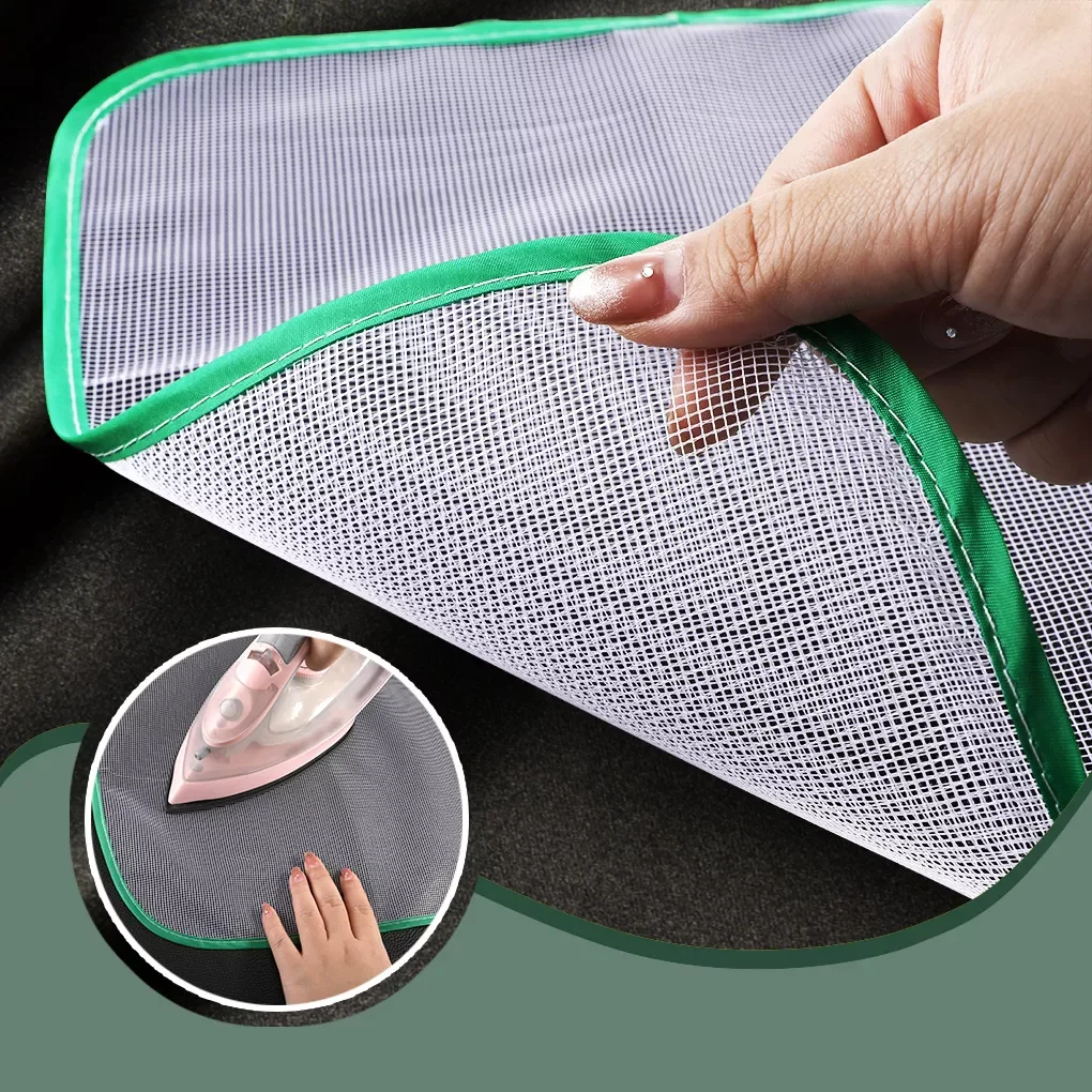 

Ironing Mat Heat Resistance Ironing Pad Mesh Cloth Foldable Clothes Mesh Cover Color Random