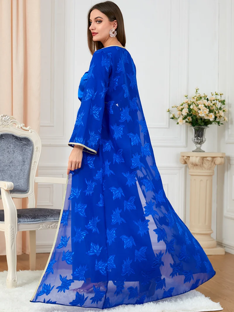 Abayas for Women Dubai Luxury 2023 Chiffon Boubou Muslim Fashion Dress Caftan Marocain Wedding Party Long Dresses Djellaba Femme