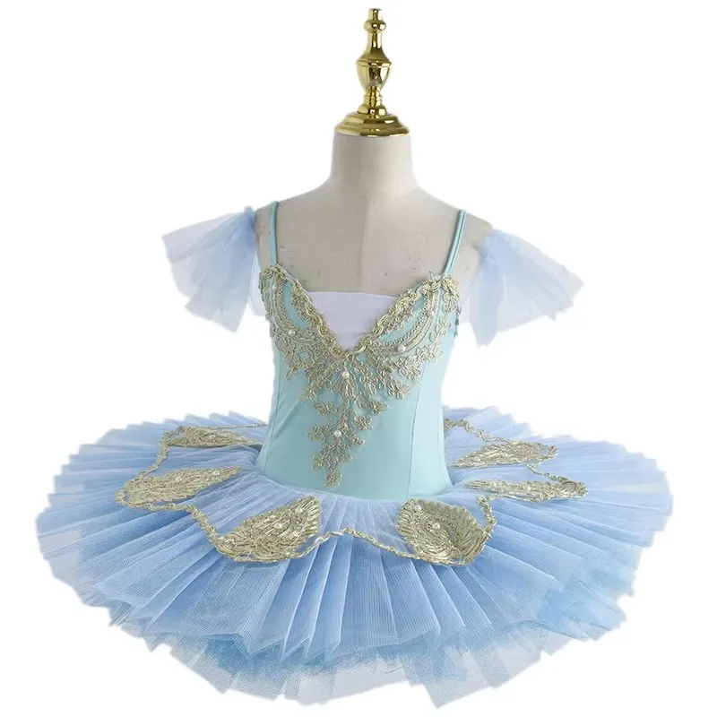 Новое белое балетное платье Лебединое озеро детское платье-балерина для девочек