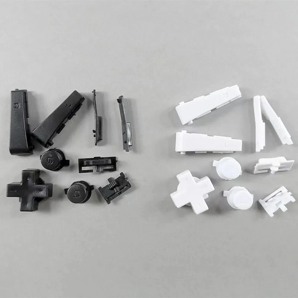 100 комплектов белых/черных кнопок L R клавиатуры для GameBoy MICRO GBM Pads Buttons