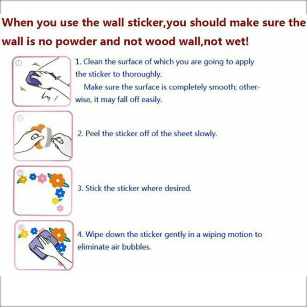 Самоклеящаяся наклейка на стену с изображением пчелы и бабочки съемная