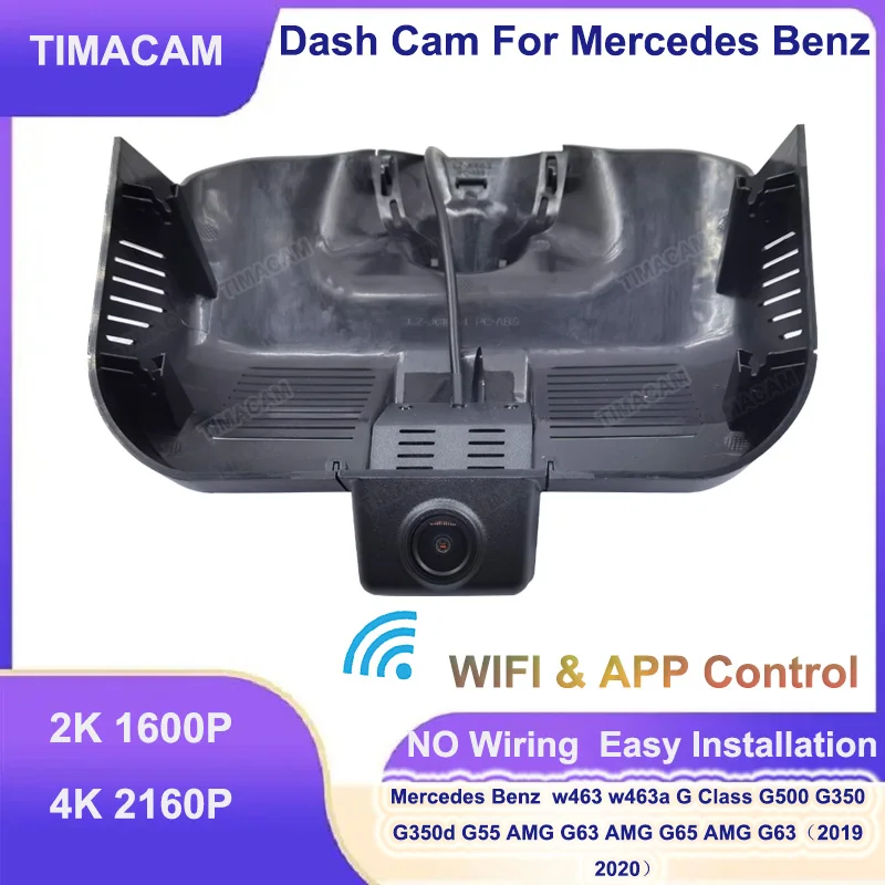 

TIMACAM 2K 4K 2160P Wifi Car Dvr Dash Camera for Mercedes Benz G Class w463 w463a G350 G350d G500 G55 G63 G65 AMG 2019 2020 2021