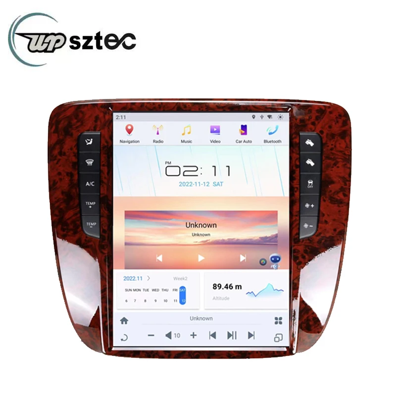 

Android 11 For GMC Yukon Chevy Suburban Tahoe Auto AC 2007-2013 Tesla Stereo Auto Radio Multimedia Receiver Head Unit