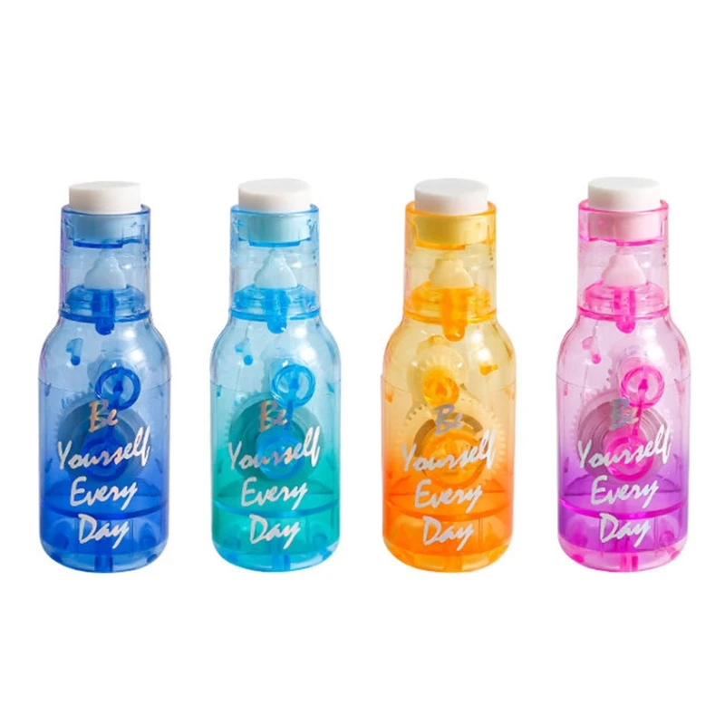 

K92C Cartoon Correction Tape Eraser 2 in1 Drifting Bottle Shape for Instant Correction Craft Note Taking Marking Scrapbook