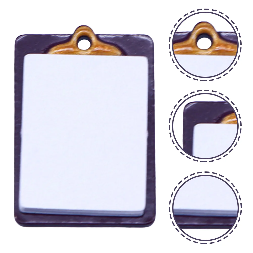 

Mini Verse Make It Food Dollhouse Writing Pad Miniature Simulated Clipboard Model