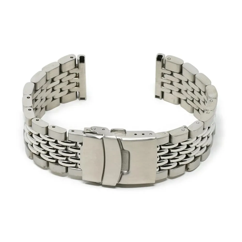 20MM 22MM Bracelet SKX007 Stainless Steel Bead Of Rice Watch Band Strap Fit For Dive Watch