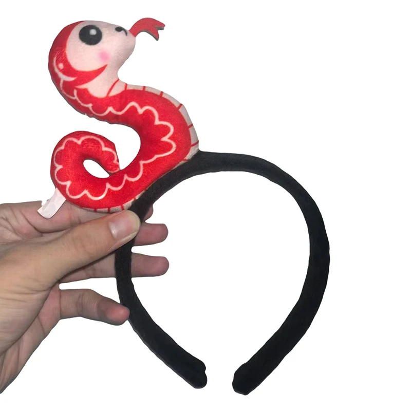 Милый китайский стиль обруч для волос в виде змеиного года головной убор со