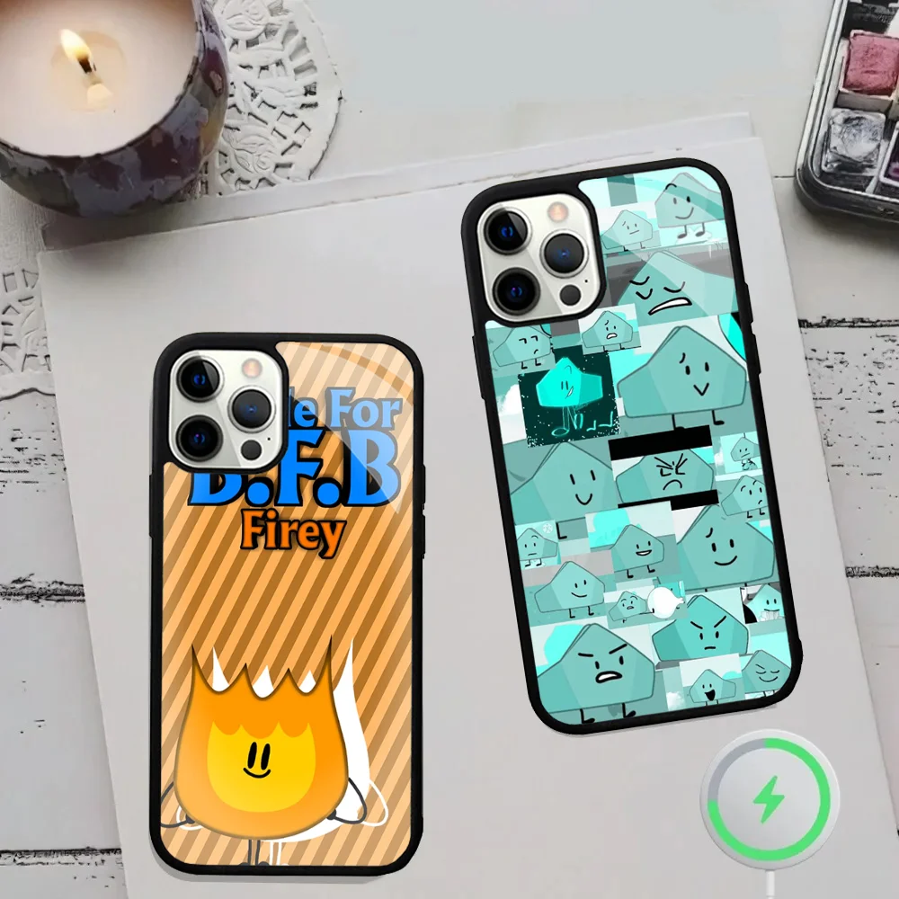 Battle For Dream Island Phone Case Strong Magnetic IPhone 16 15 14 13 Pro Max 11 12 Mini Alex Mirror Magsafe Wireless C