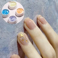 snowflake opal nail art glitter 1bottle ultra thin colorful crystal file flake 3d mixed velvet flash manicure sequins decoration