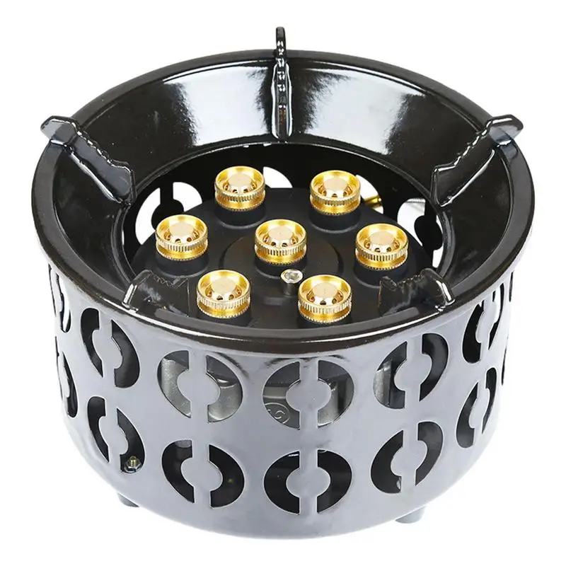

Windproof Camp Stove Portable Furnace Backpacking Stove Wind Protection Outdoor Stoves With Evenly Heated For Picnic Hiking
