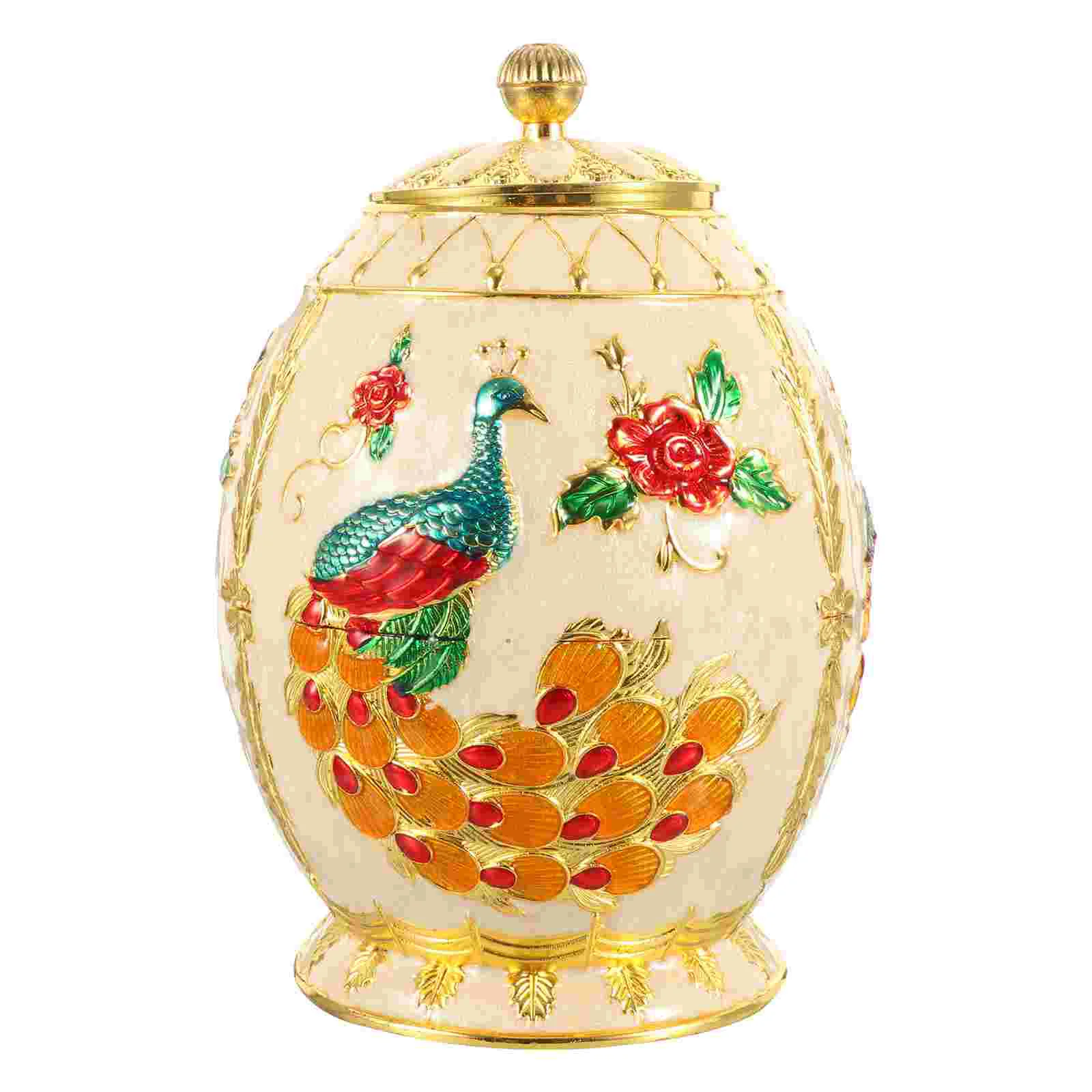 

Sealed Jar Cereal Containers Porcelain Tea Tin Tea Set Container Lid Coffee Bean Jar Ceramics Sealed Storage Jar Sealed Tea Cans