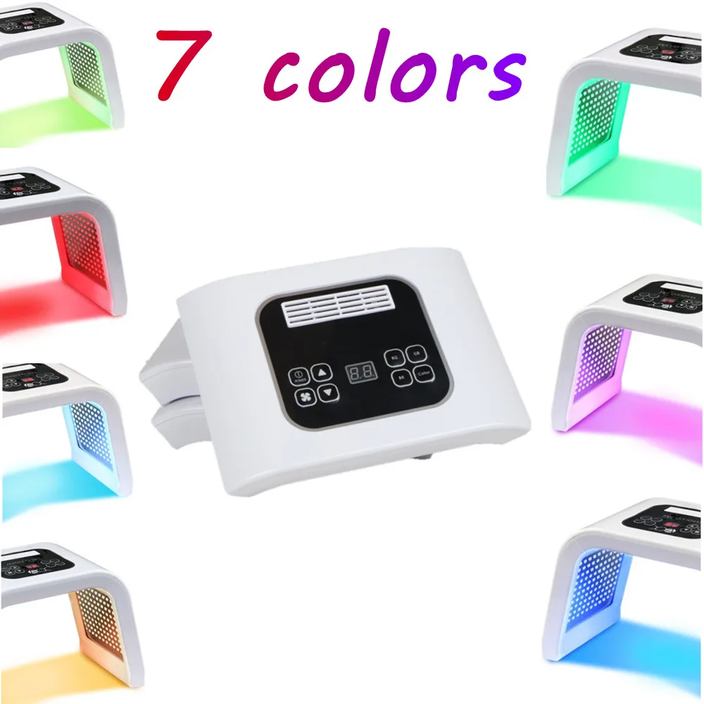 

Hot Sale 7 Colors PDT LED Photodynamic Therapy Heating Beauty Device LED Facial Mask Acne Removal Anti Wrinkle Lighten Spot