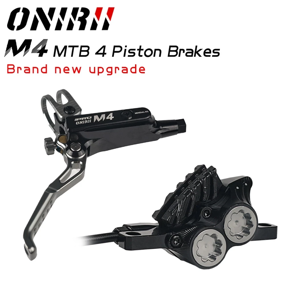 

ONIRII M4 4-поршневой Гидравлический дисковый тормоз Велосипедный Тормоз MTB 820/1450 мм горный зажим тормоза CNC Tech минеральное масло велосипедные аксессуары