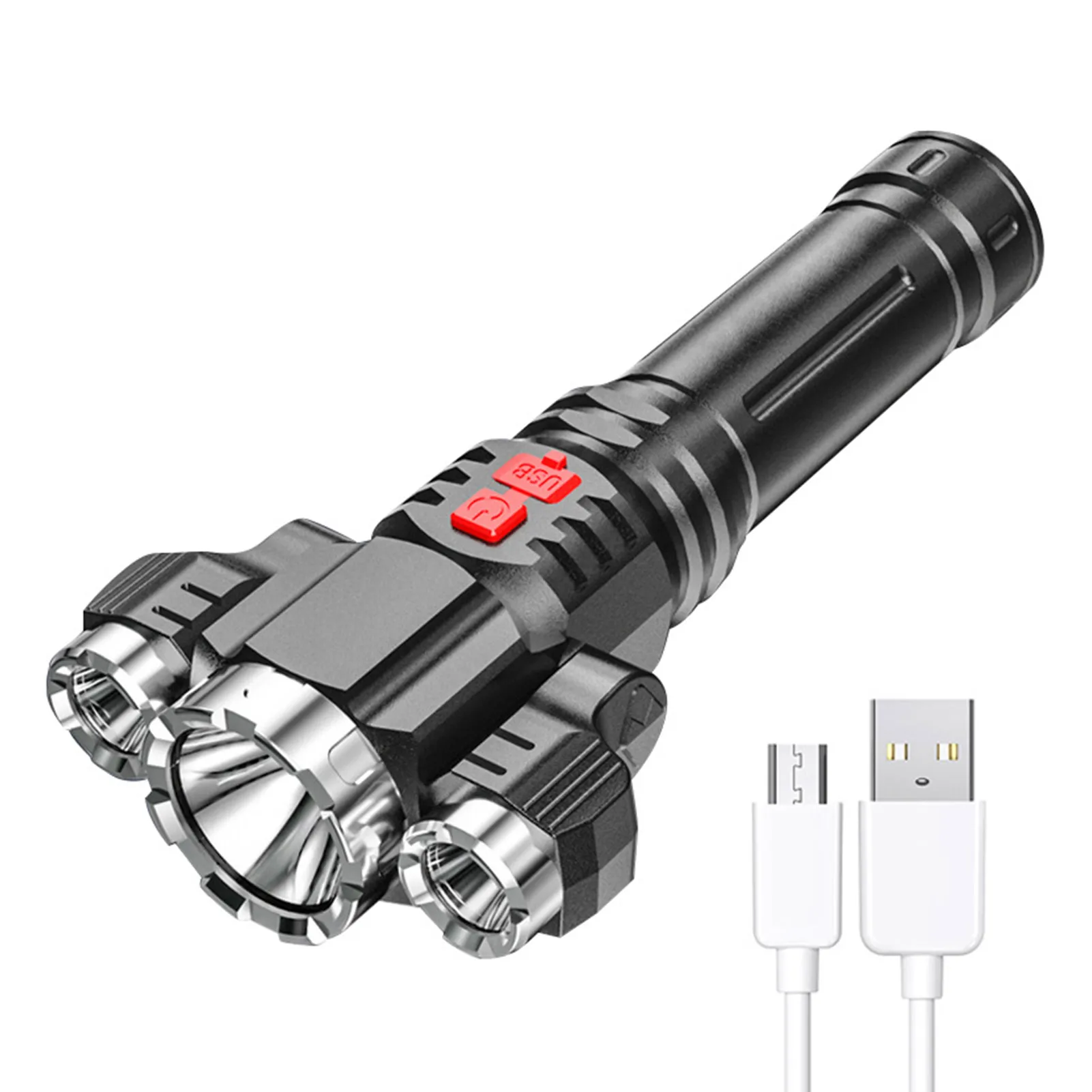 

Portable Flashlights High Lumens Multifunctional Handheld LED Flash Light For Emergency USB Charging Portable Flash Light