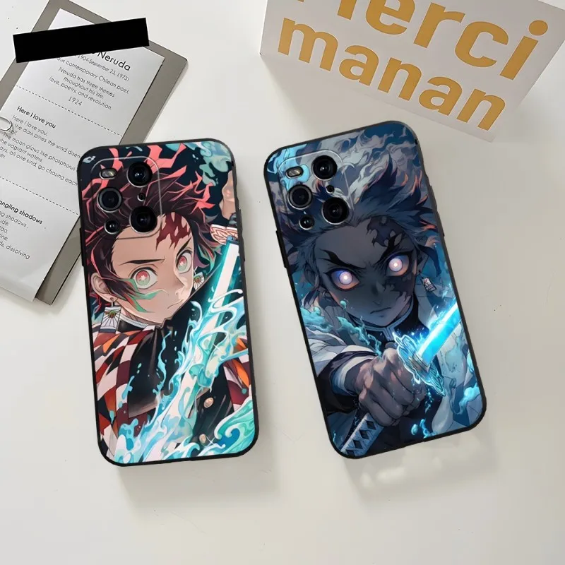 

Demon Slayer Anime Phone Case Back For OPPO Find X3Pro X5Pro X3Neo RENO6 7 ProPlus A16 A54 A57 K9 A72 A74 A93 A94 Black Coque