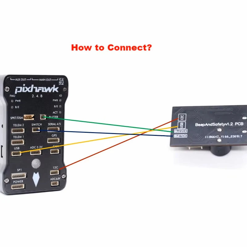 RGB модуль кнопки безопасности для Pixhawk