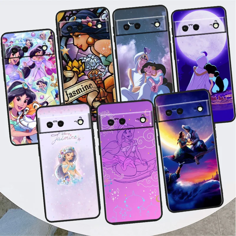 

Aladdin and the magic lamp Shockproof Cover for Google Pixel 7 6a 6 Pro 5 4 4A XL 5G Black Phone Case Shell Soft Fundas Capa