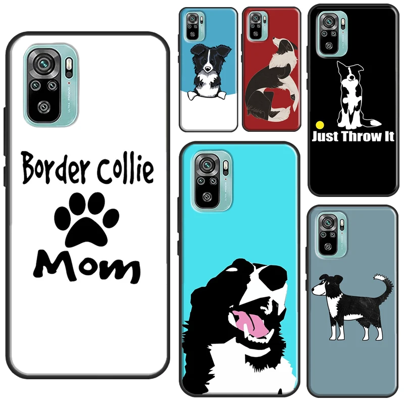 Чехол Border Collie Dog для Xiaomi Redmi Note 12 Pro 8 9 10 11 Pro 9S 10S 11S 12S Redmi 12C 10C 9C 10A, чехол