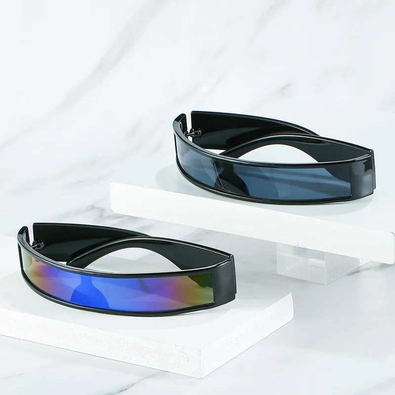 

CLAP 2022 Cycling Goggle Vintage OnePiece Futuristic Circular Arc Frame Men Women Outdoor Sunglasses Designer Luxury Shade UV400