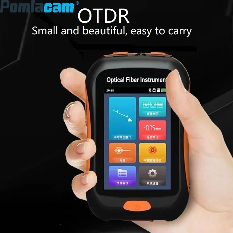 Фото Мини-OTDR NK2800 Встроенный активный тестер оптоволокна с диапазоном 80 км и сенсорным экраном высокой четкости Тестер оптоволокна 5-в-1 №1
