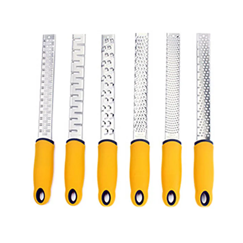 

1Pcs Lemon Slicer Multifunctional 304 Stainless Steel Cheese Gouging Cheese Graters Random Color Non-slip Handle Tooth