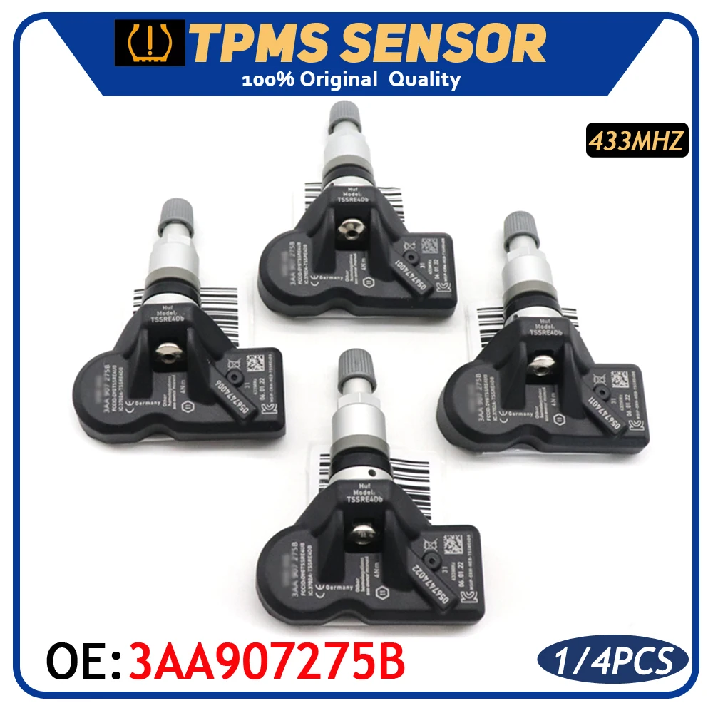 

Система контроля давления воздуха в шинах 3AA907275B для автомобилей Volkswagen CC Ti guan Pas sat 2007-2015 433 МГц 3AA907275