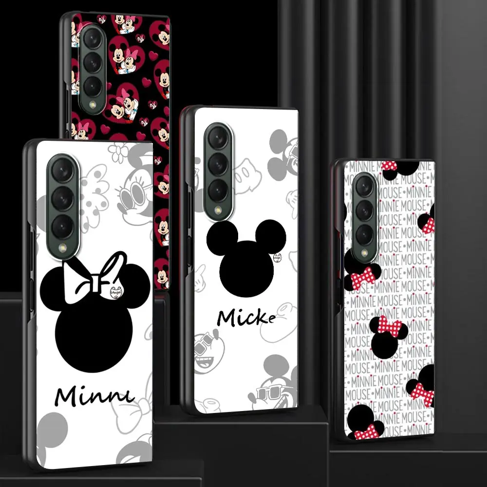 

Case For Samsung Galaxy Z Fold 3 Funda Hard PC Mobile Phone Housing Z Fold3 Luxury Coque Shell Mickey Mouse
