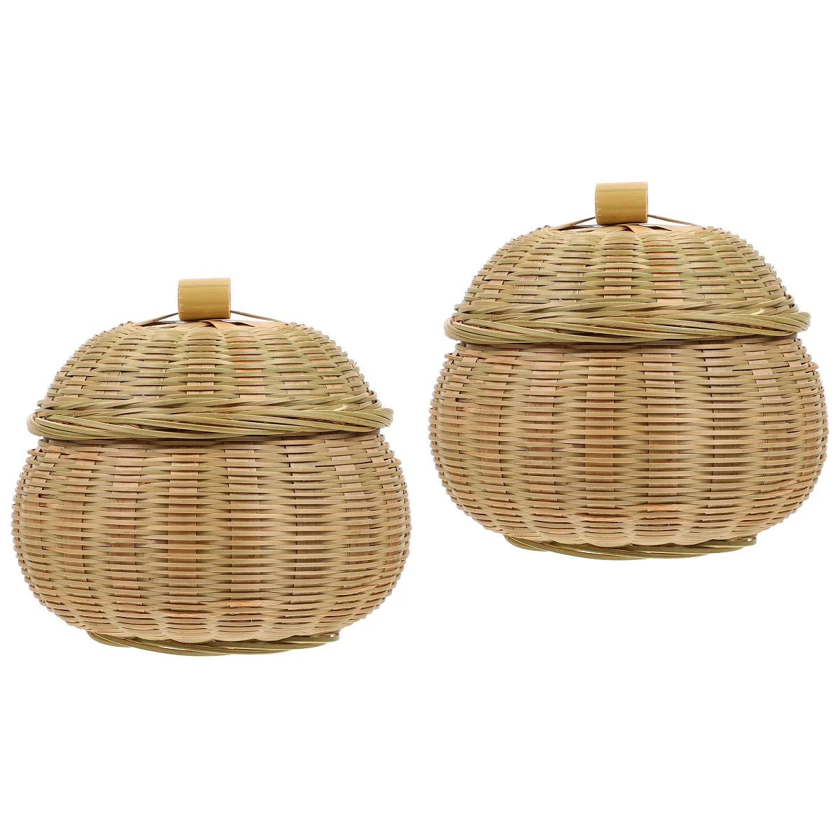 

Basket Storage Kitchen Tray Bread Duck Straw Round Lid Rattan Egg Vanity Wicker Bowls Container Toy Weaving Containers Tea