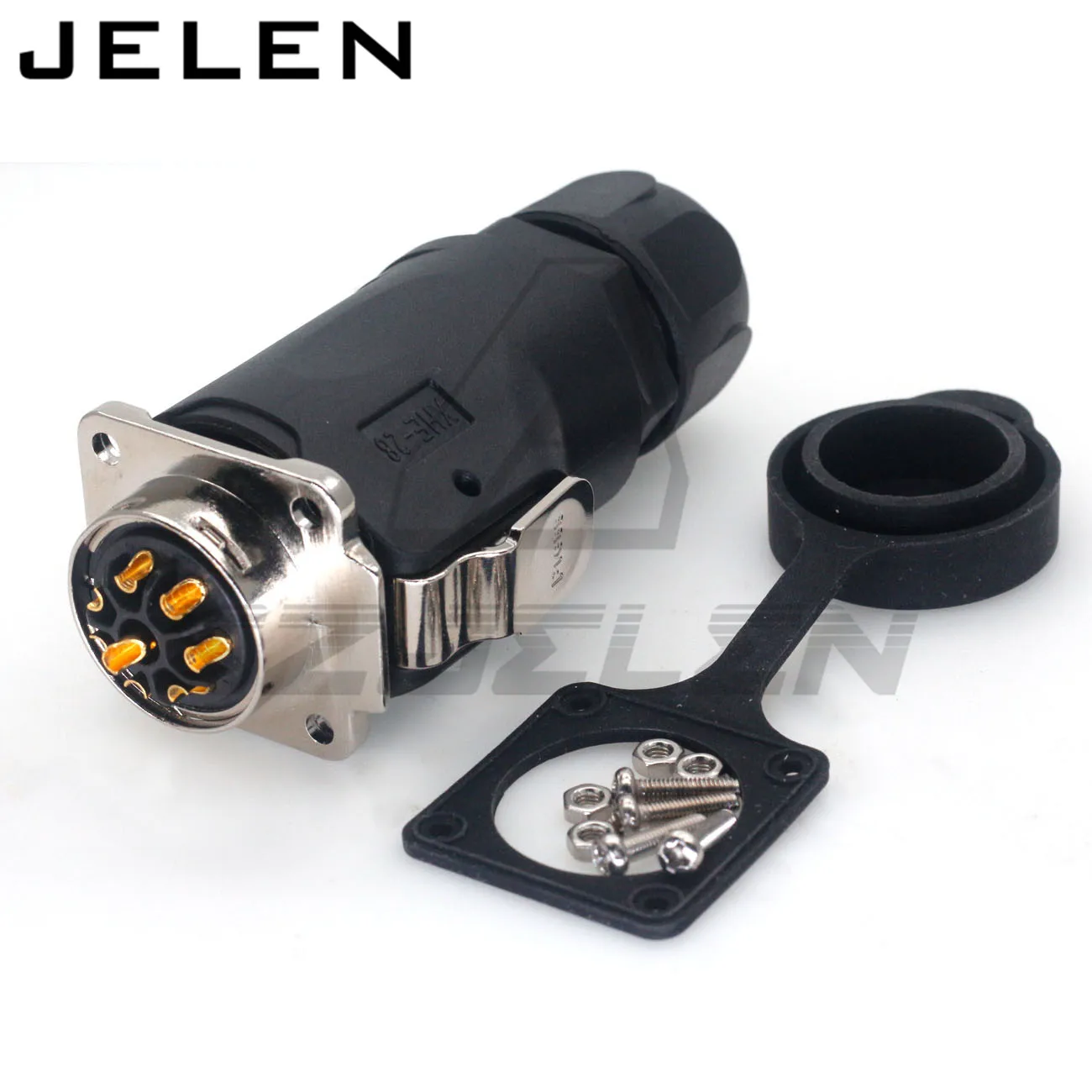 Промышленный водонепроницаемый IP67 8-контактный автомобильный разъем питания постоянного и переменного тока XHE28, 25 А, наружный электрический кабель, проводной адаптер Светодиодный светодиодное освещение
