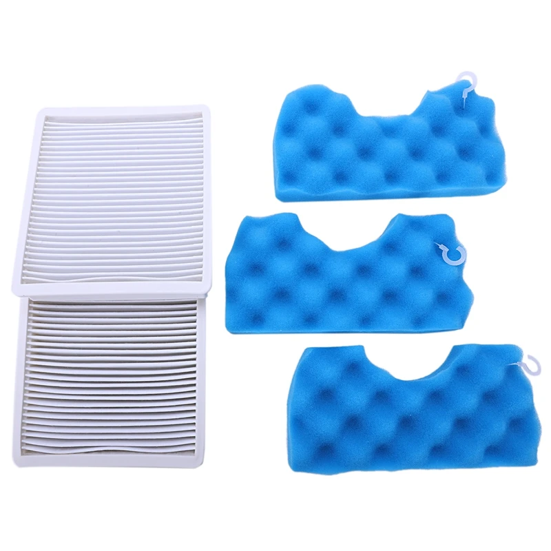 

2X Vacuum Cleaner Dust Filter Hepa Filter + 3Xset Of Filter Cotton For Samsung Sc4300 Sc4470 White Vc-B710W