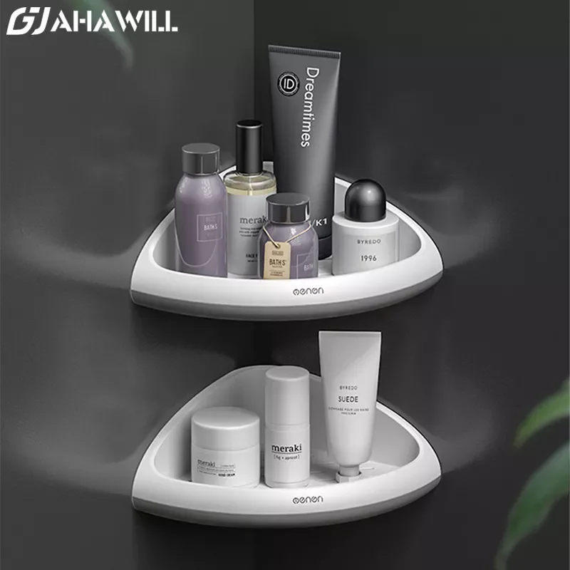 

AHAWILL Bathroom Shelf Organizer Corner Kitchen Shelf Caddy Bathroom Shower Storage Rack Shelf Wall Holder Bathroom Accessories