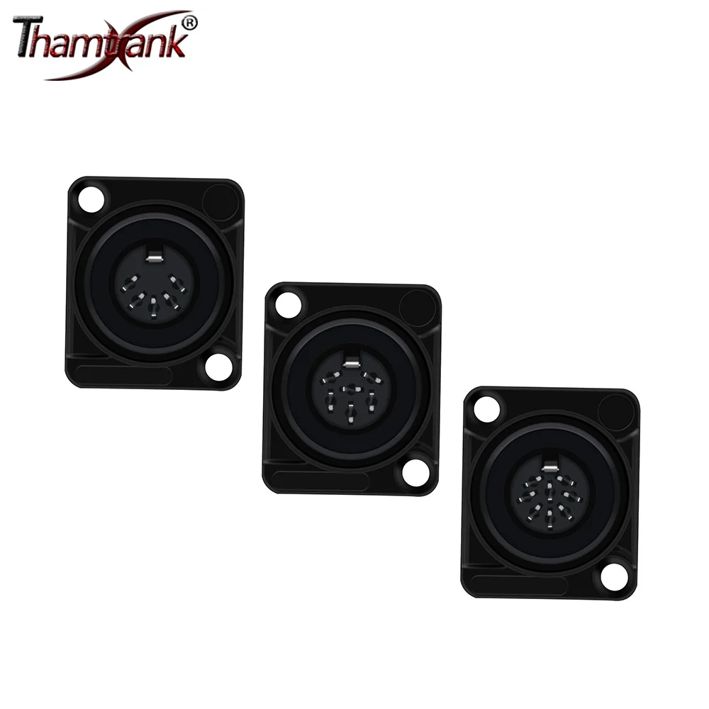 4 шт. разъем D-типа DIN 5/6/8 контактов гнездо для монтажа на панель кабель паяльник