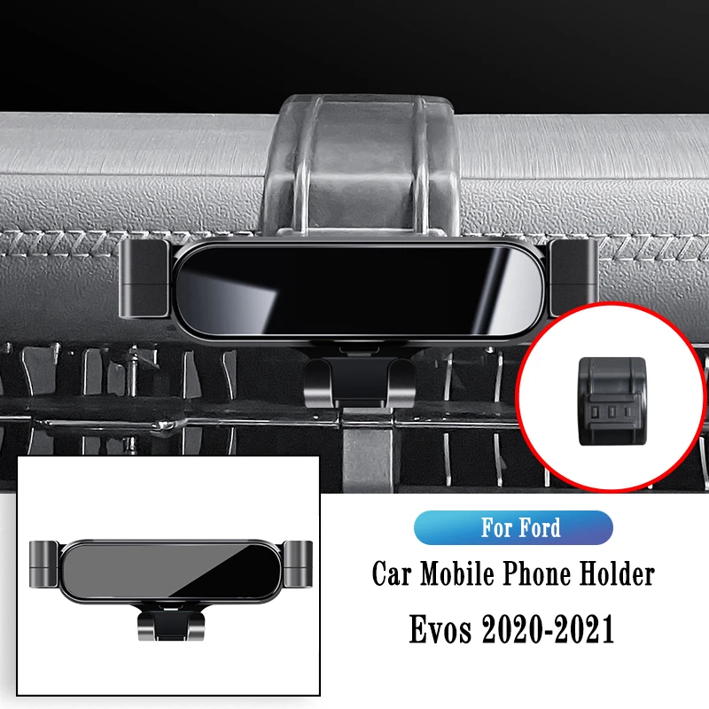 

Car Phone Holder For Ford EVOS 2021-2022 Gravity Navigation Bracket GPS Stand Air Outlet Clip Rotatable Support Auto Accessories