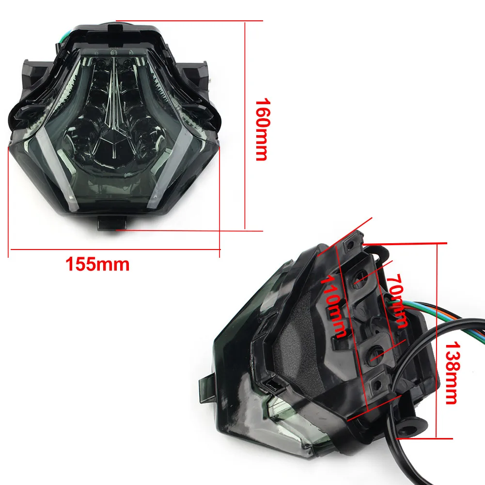 Светодиодный тормозной задний фонарь для мотоцикла лампа указателя поворота YAMAHA