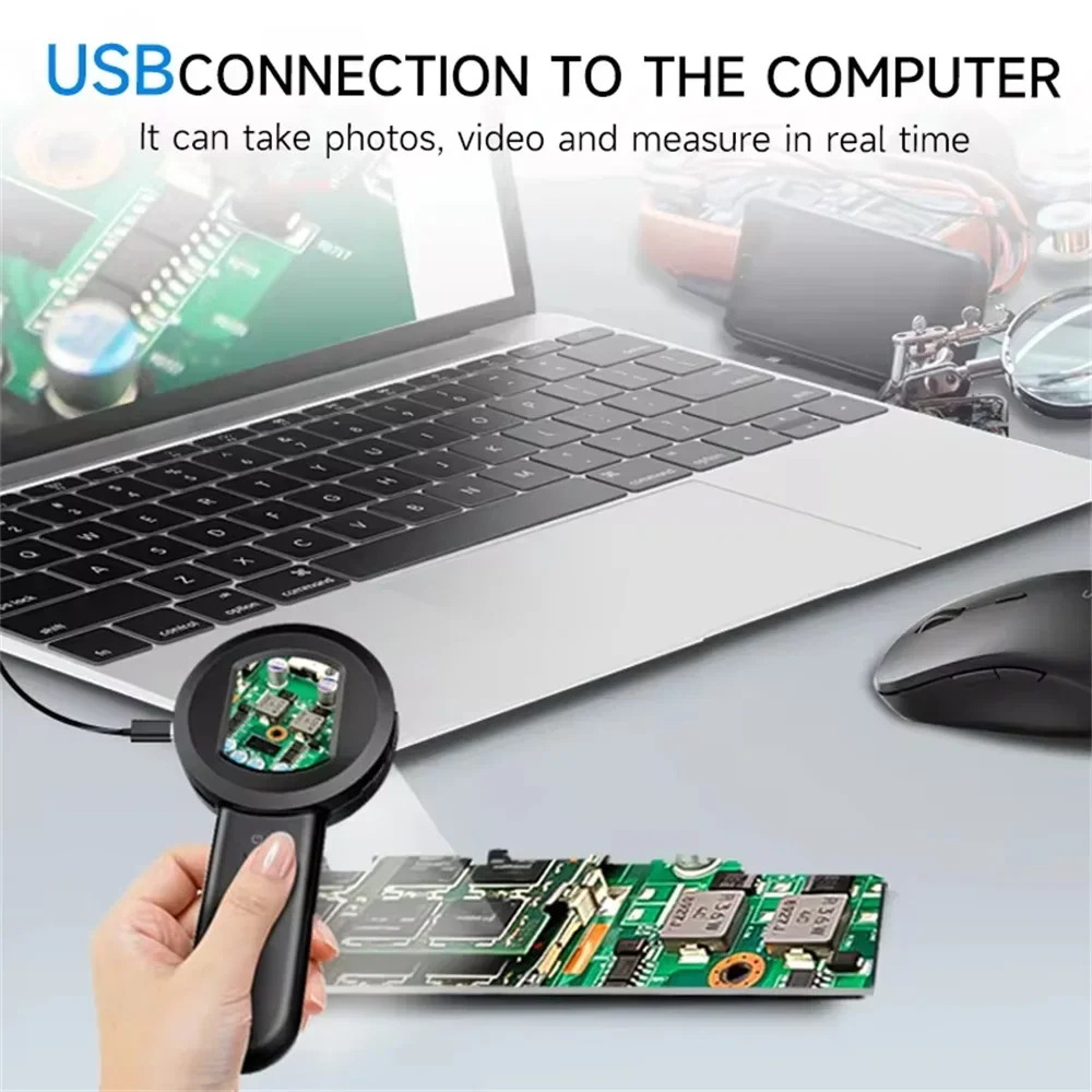 Ручной мини-электронный цифровой микроскоп с 100-кратным увеличением