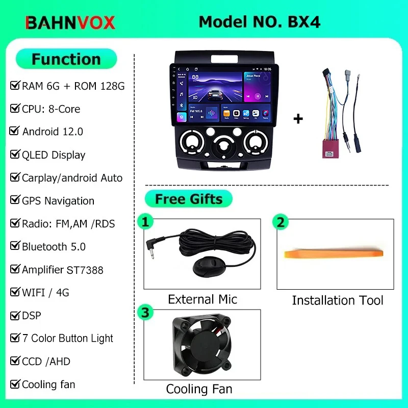 

9-дюймовый автомобильный радиоприемник Android для Ford Ranger 2 Everest 2 для Mazda BT50 BT-50 2006 2010, GPS-навигация, мультимедийный плеер, стереоэкран