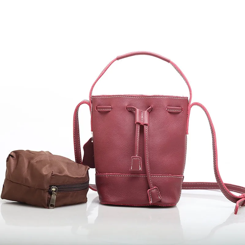 Zency 100% натуральная кожа маленькая женская сумка на плечо кошелек с верхней ручкой