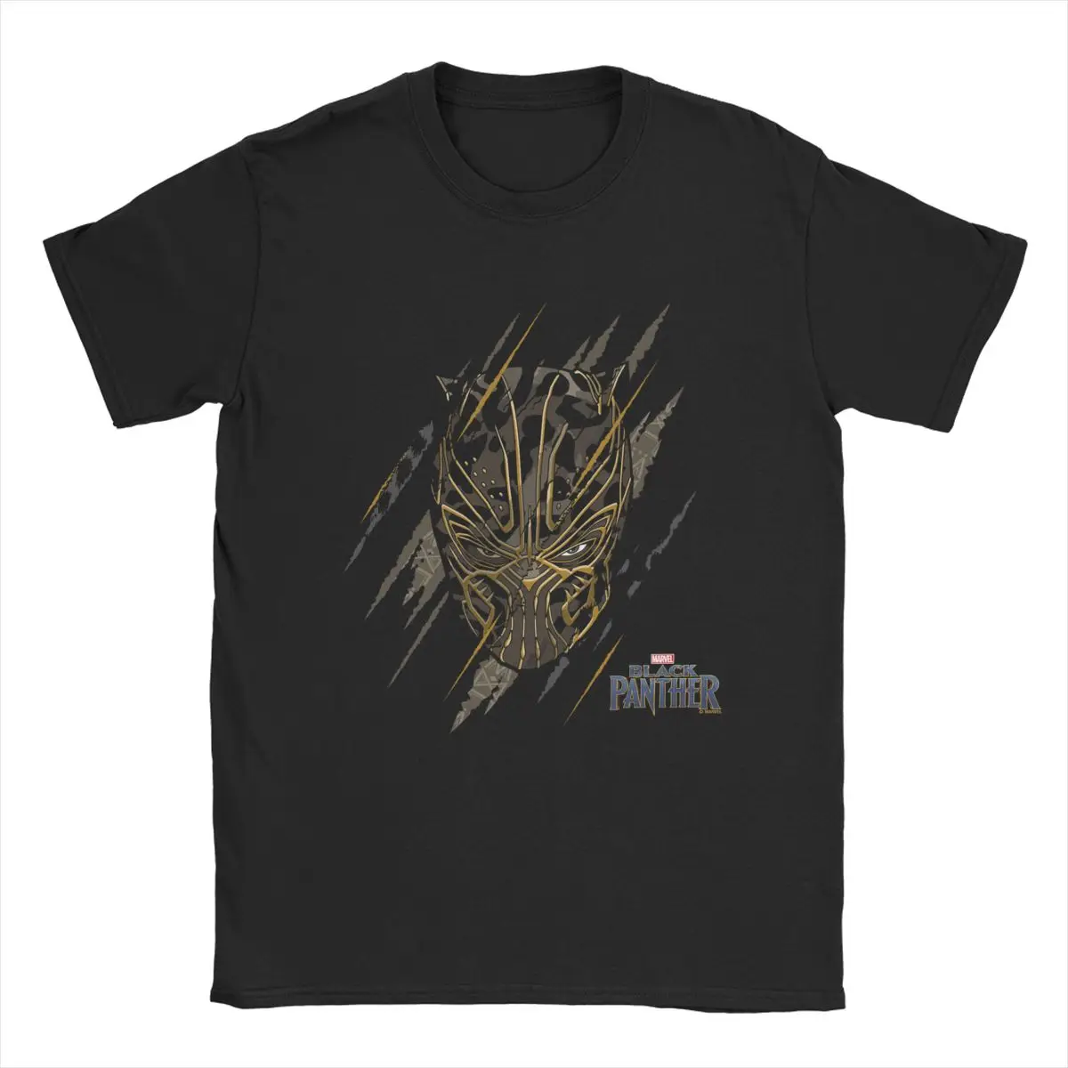 

Men's Black Panther Erik Killmonger Claw Marks T Shirts Disney Pure Cotton Clothing Short Sleeve Tee Shirt Plus Size T-Shirts