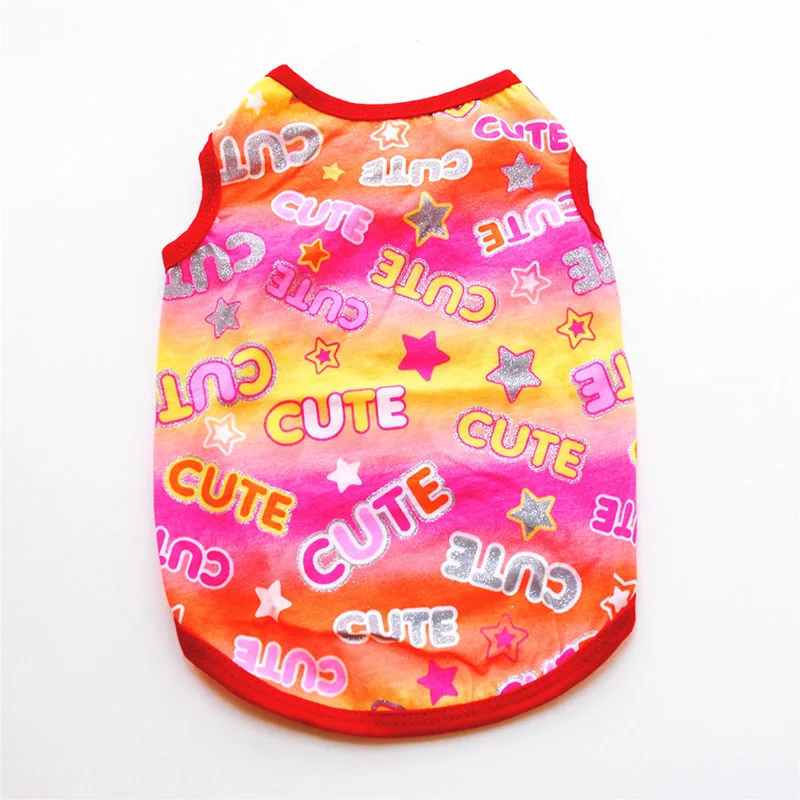 Летнее платье для собак одежда маленьких свадебное юбка щенков модная весенняя