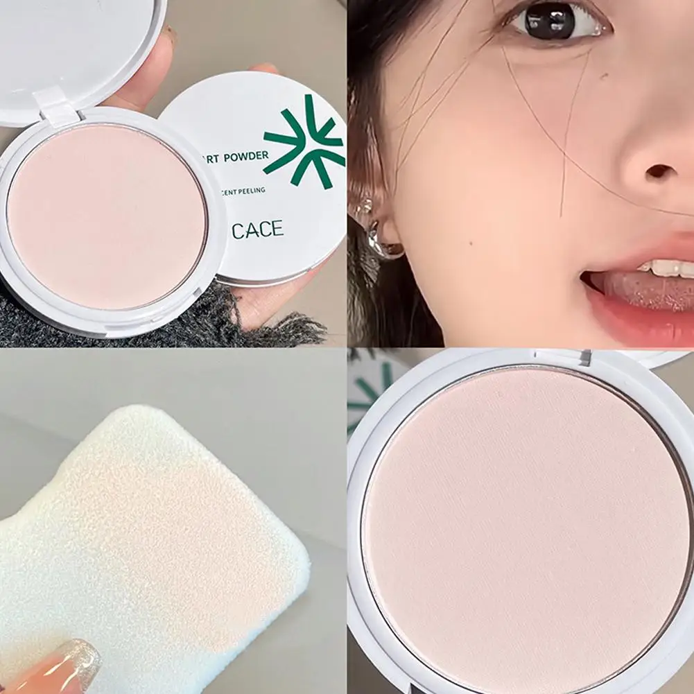 Пудра для лица прозрачная белая матовая компактная