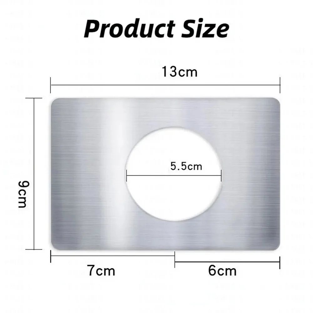 

Brand New Doors Lock Plate Tools Universal With Tape 2Pcs Ball Lock Deadbolt Repair Rounded Corners Rust Resistant