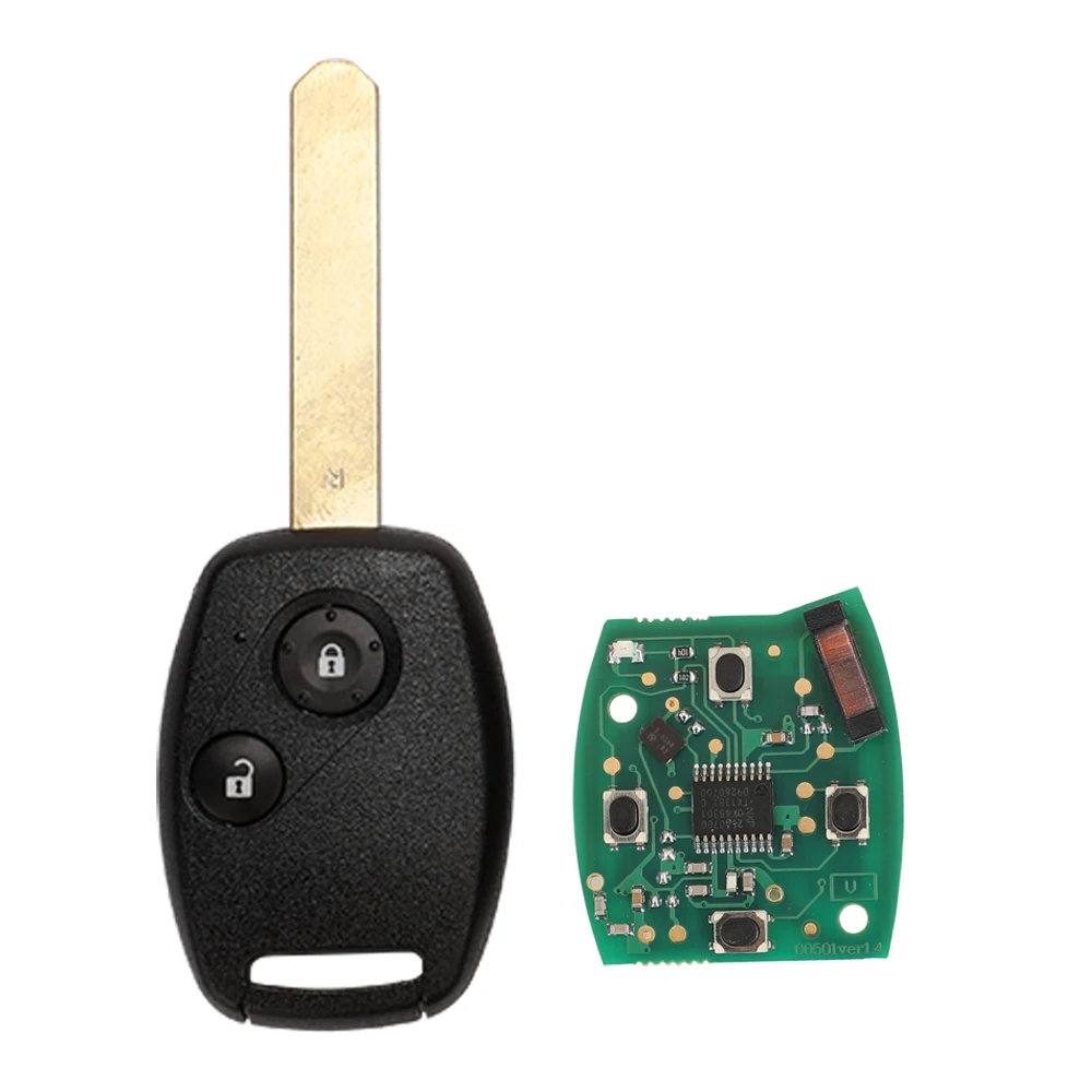 

Jingyuqin N5F-S0087-A дистанционный Автомобильный ключ 433 МГц ID46 чип для Honda Civic 2006 2007 + автоматические ключи дистанционное управление 72147-SNB-T010-M2