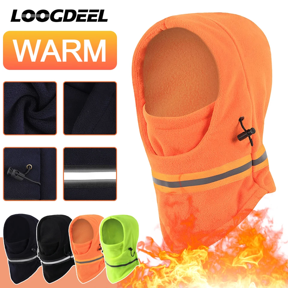 

Свободная зимняя теплая шапка для мужчин и женщин, Мужская Балаклава, для походов, катания на лыжах, езды на велосипеде, головной убор, ветро...