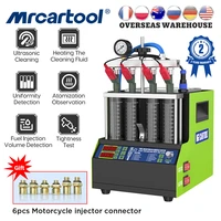 mrcartool v308 car fuel injector tester cleaning machine motorcycle gasoline injector tester cleaner 4 cylinder vs autool ct160