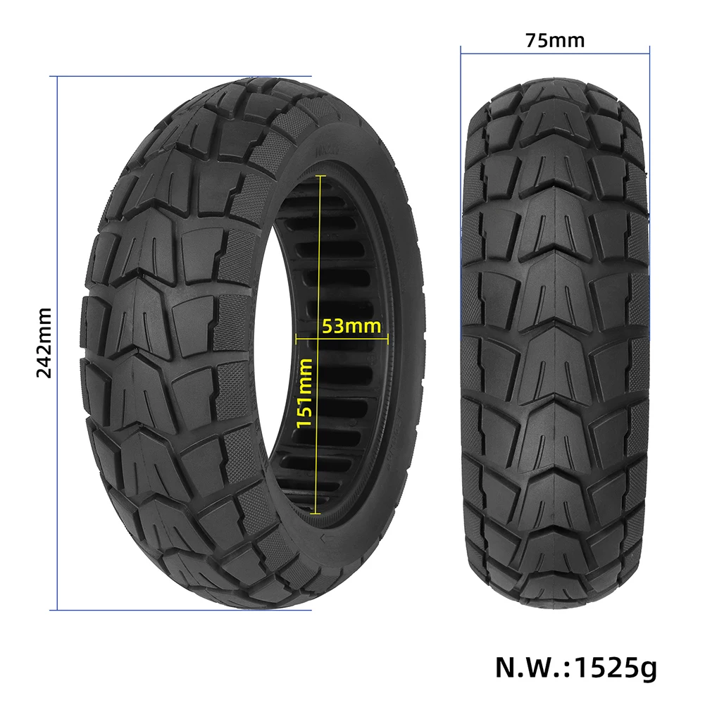 

Tyre Tire Wearproof 10 Inch Solid Tubeless 10x2.75-6.5 70/65-6.5 Brand New Excellent Replacement For Balance Car