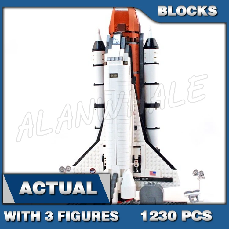 1230 шт. Creator Expert Shuttle Expedition Space Mission Maintenance Vehicle 16014 Строительные блоки игрушки